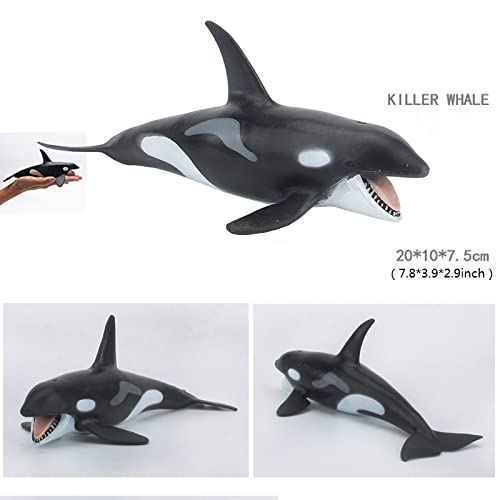 SmilerSmile Solid Sea Animals Educational ToysSimulation Ocean Shark Sea Creature Toy for Toddlers Kids Killer Whale - Image 5