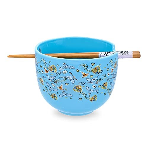 Harry Potter Toynk Harry Potter Hogwarts Icons Ceramic Dinnerware Set | Includes 20-Ounce Ramen Noodle Bowl and Wooden Chopsticks - Image 2