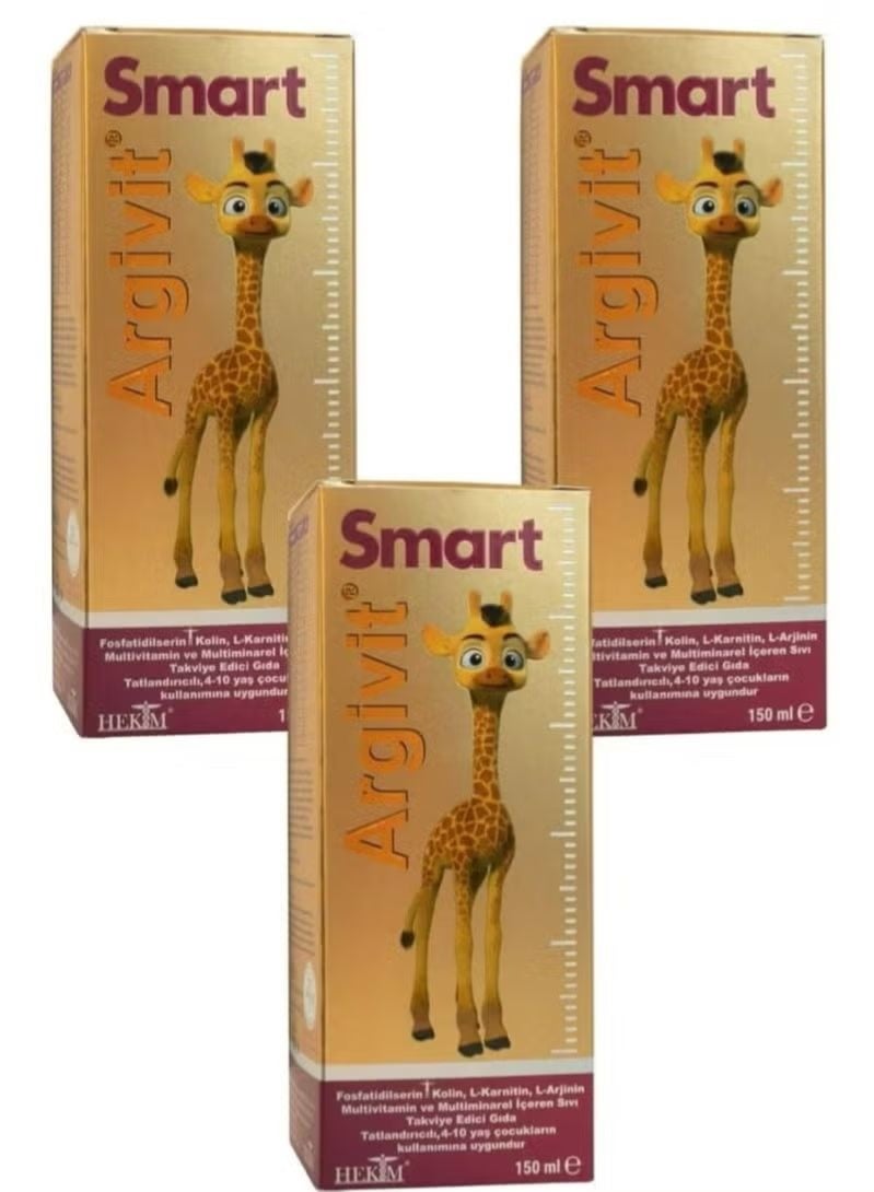 ارجيفيت مكمل شراب غذائي للأطفال 150 مل 3 قطع