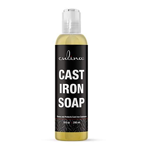 Culina Quality - Cast Iron Cleaning Soap | 100% Plant-Based Castile & Coconut Oil Soap | Best for Cleaning, Restoring, Removing Rust and Care Before Seasoning | For Skillets, Pans & Cast Iron Cookware - Image 1