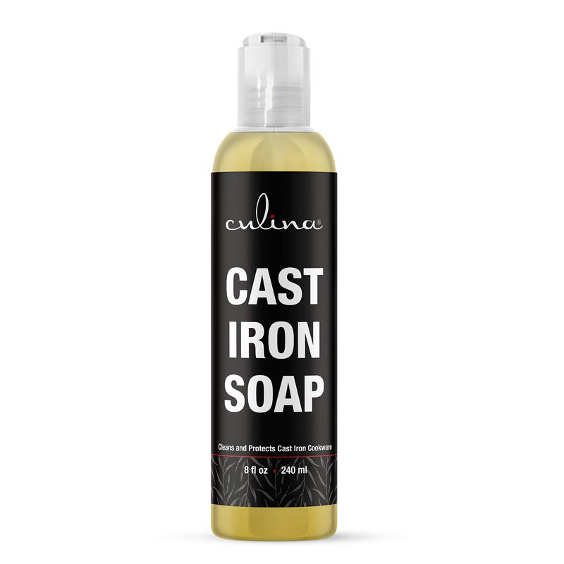 Culina Quality - Cast Iron Cleaning Soap | 100% Plant-Based Castile & Coconut Oil Soap | Best for Cleaning, Restoring, Removing Rust and Care Before Seasoning | For Skillets, Pans & Cast Iron Cookware - Image 2