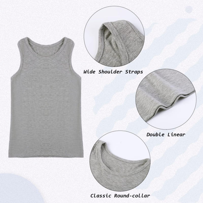 Cooraby 5 Pieces Girls Dance Tank Tops Racerback Sleeveless Tops for Ballet Gymnastics Dancewear - Image 3