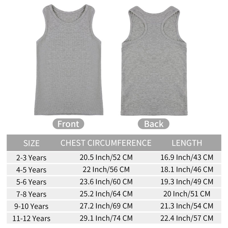 Cooraby 5 Pieces Girls Dance Tank Tops Racerback Sleeveless Tops for Ballet Gymnastics Dancewear - Image 2
