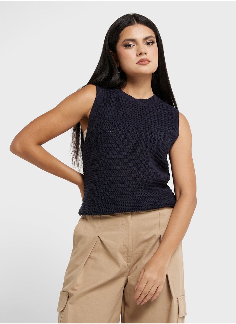 French Connection Crew Neck Vest Cardigan  - Image 1