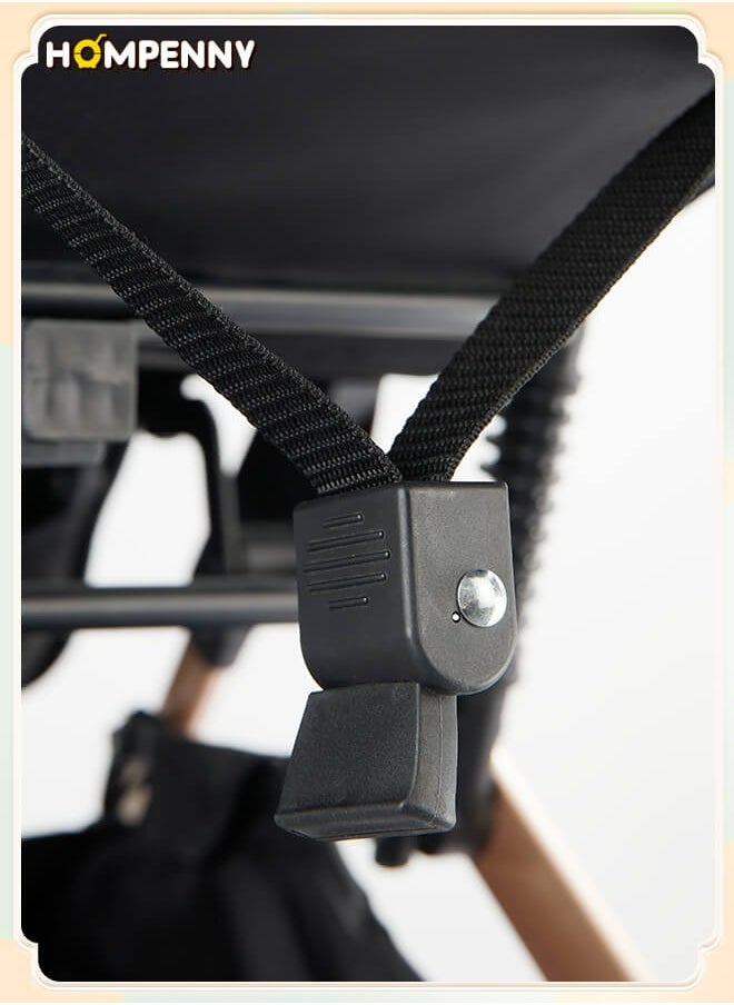 Hompenny - Lightweight Travel Baby Stroller with Cup Holder｜Premium Design｜Four-Wheel Suspension｜One-Hand Foldable and Cabin-Approved｜Multi-Angle Adjustment｜Supports up to 60kg｜Suitable for 0–6 Years - Image 1