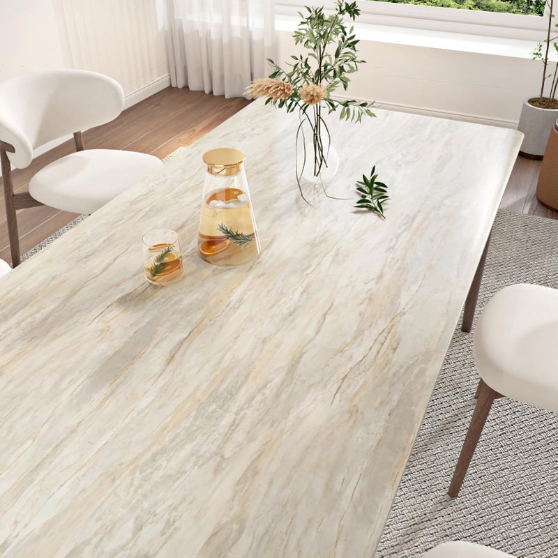 Wallercity Beige Oak Wood Grain Contact Paper for Countertops Peel and Stick Wood Wallpaper for Kitchen Bathroom Self Adhesive Waterproof Vinyl Contact Paper for Cabinets Counters Tables 15.8x236 in - Image 2