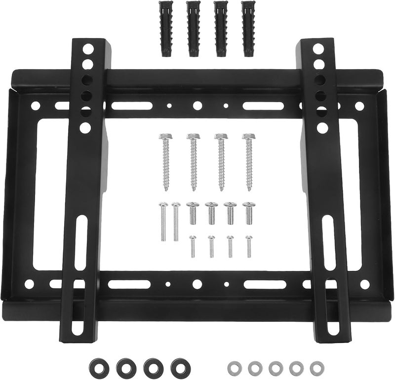 Universal Tv Wall Mount Bracket with Screw Kit for 14-42 Inch Flat Screen Tvs, Fixed Low Profile Support for LED LCD Plasma Panels, Space-Saving Hardware for Living Rooms - Image 1