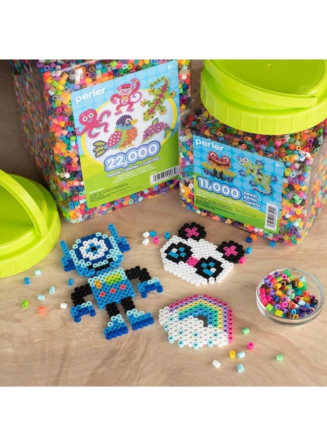 Perler 17000 Assorted Bulk Fuse Beads Set with Storage Jar for Arts and Crafts, Multicolor, 22000 pcs - Image 5