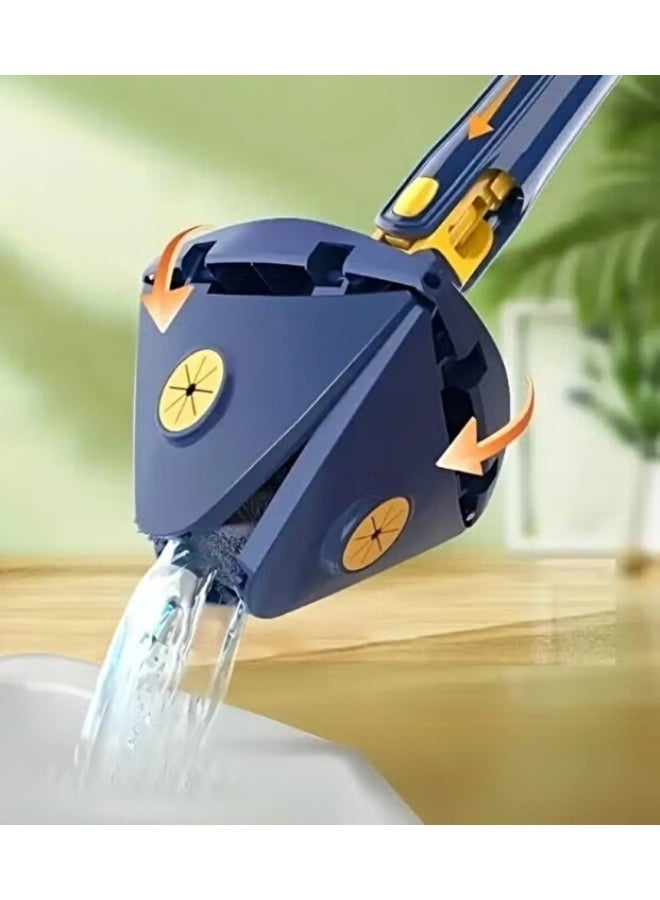 Denix Adjustable 360-degree triangular cleaning mop with automatic water wringing - Image 3
