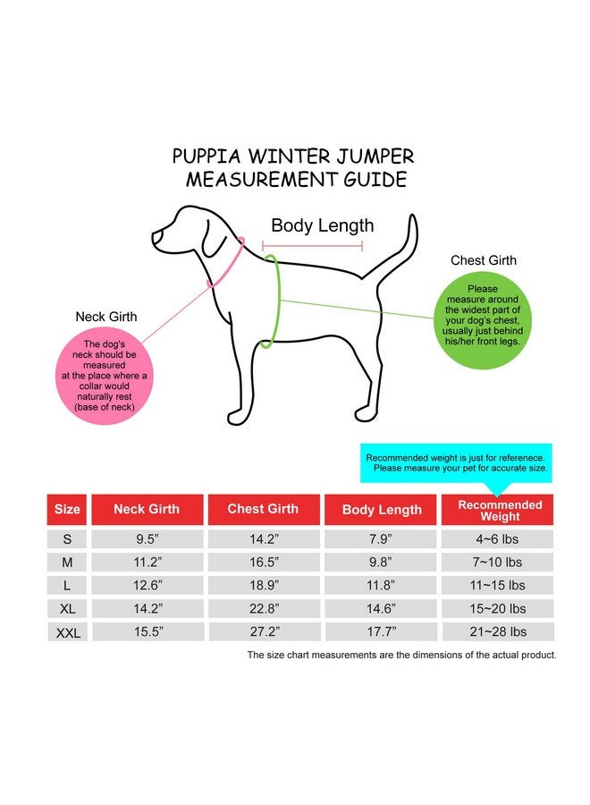 PUPPIA Puppia Stratus Dog Jumper Winter Season Intrgrated Harness for Small and Medium Dogs, Black, Large  - Image 3