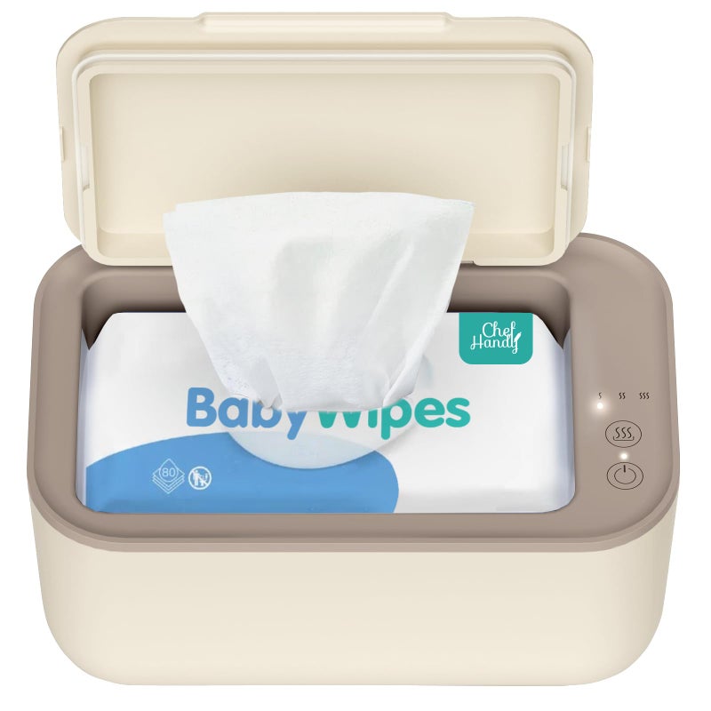 Chefhandy Baby Wipe Warmer & Wet Wipes Dispenser, 3-Mode Temperature Control, Large Capacity, Even Heating, Silent Operation for Babies & Adults, Yellow - Image 1