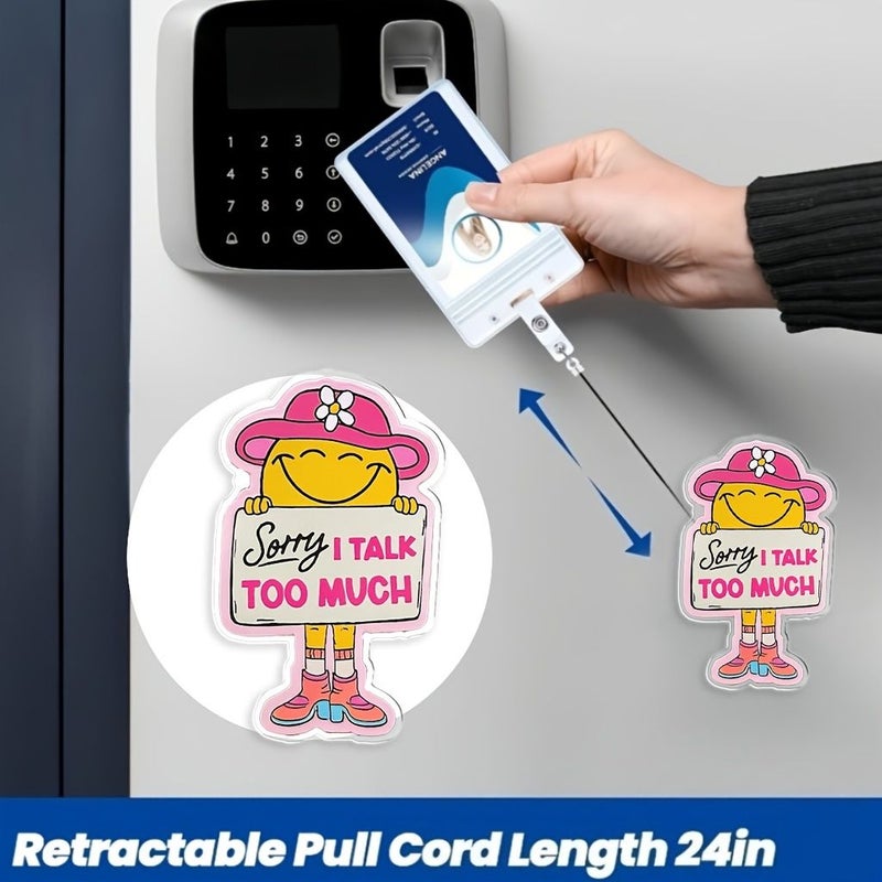 Creative Retractable Badge Holder 1pc for Nurses Doctors Healthcare Professionals Employees - Image 3