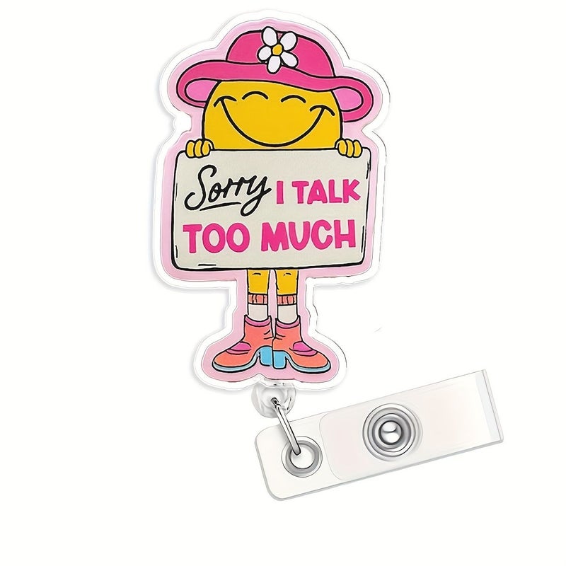 Creative Retractable Badge Holder 1pc for Nurses Doctors Healthcare Professionals Employees - Image 2