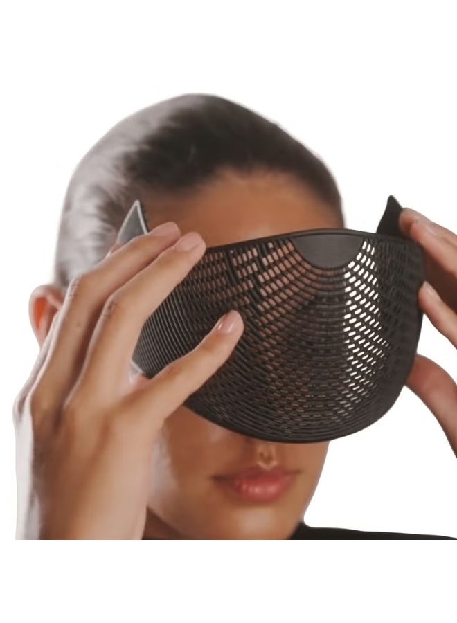 وشاح من الشاش الأسود، قبعة بسيطة، عصابة رأس، مثبت للشعر، إكسسوار للرأس، قابل للتهوية، لتصفيف الشعر - Image 1