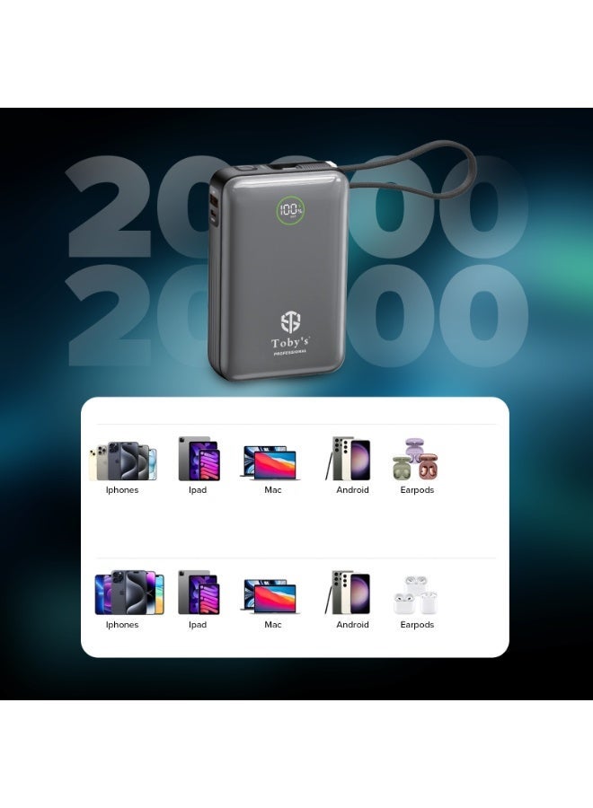 Toby's Toby’s Professional 65W 1000mAh Fast Charging Power Bank – Ultra-Compact 15cm Portable Battery Pack with Quick Charge, CE Certified, Flight Safe for Smartphones & Small Devices - Image 5
