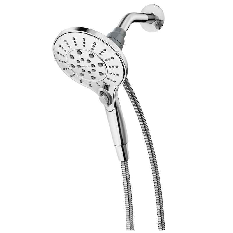 Moen Engage Chrome Magnetix Six-Function 5.5-Inch Wide Handheld Shower Head with Hose and Magnetic Docking System, 26112 - Image 2