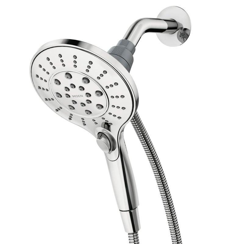 Moen Engage Chrome Magnetix Six-Function 5.5-Inch Wide Handheld Shower Head with Hose and Magnetic Docking System, 26112 - Image 1