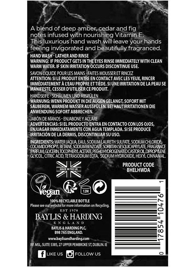 Baylis & Harding - Baylis and Harding Elements Dark Amber and Fig Hand Wash 500ml - Image 1