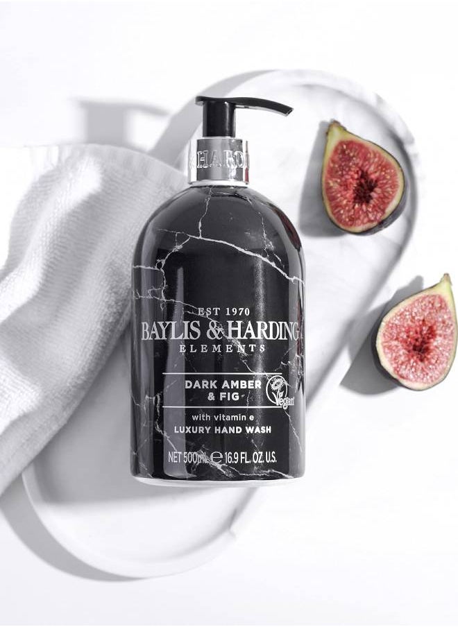 Baylis & Harding - Baylis and Harding Elements Dark Amber and Fig Hand Wash 500ml - Image 1