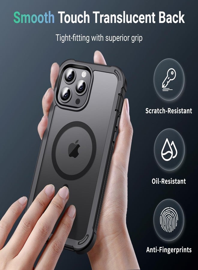 jaroco for iPhone 13 Pro case, with [Compatible with MagSafe][Military Grade Drop Protection][Heavy Duty Protection][Non-Slip][Shockproof] with 2-Layer Durable Bumper Phone Case 6.1''-Black - Image 5