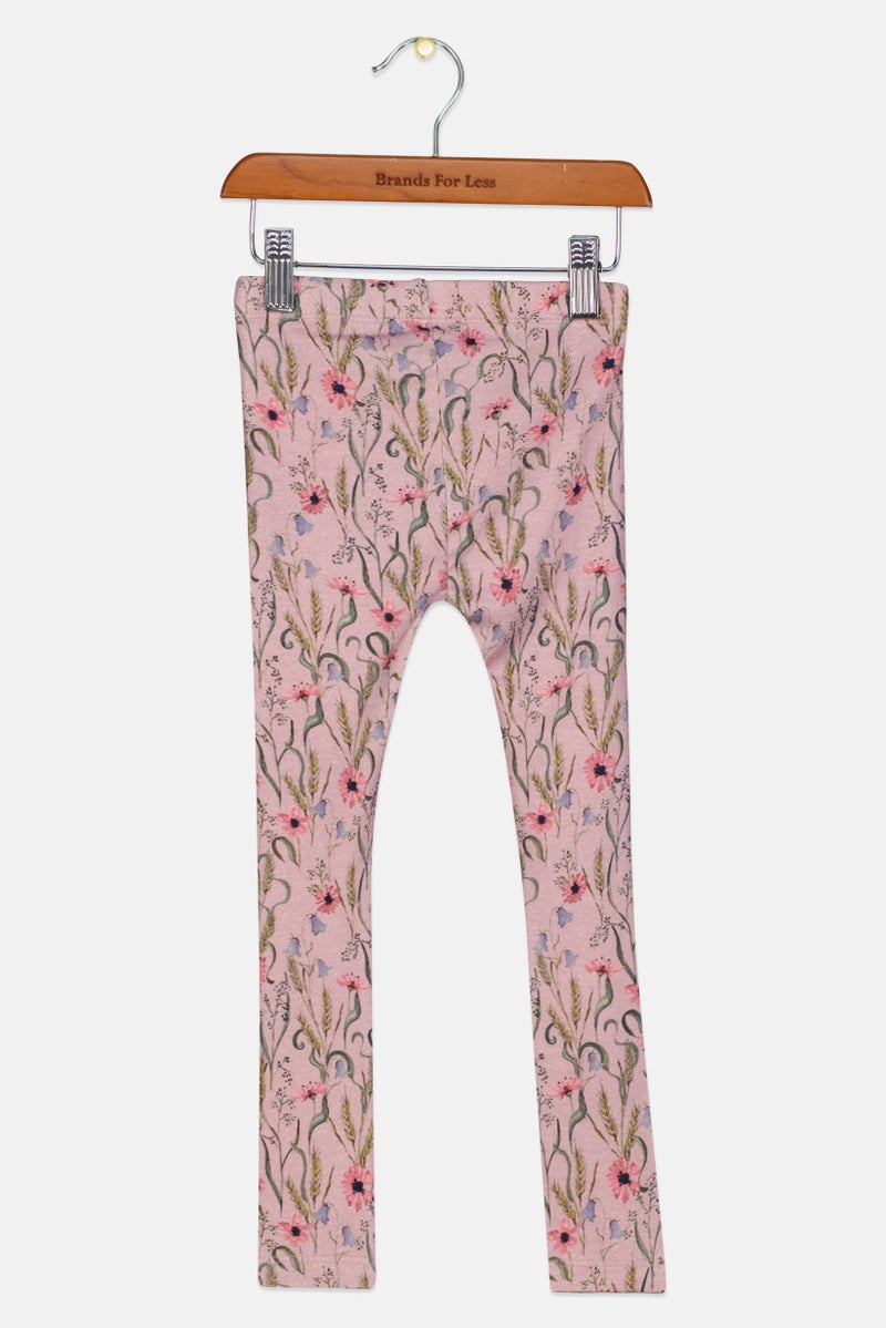 NAME IT Toddlers Girl Floral Print Pull On Leggings, Multicolor - Image 2