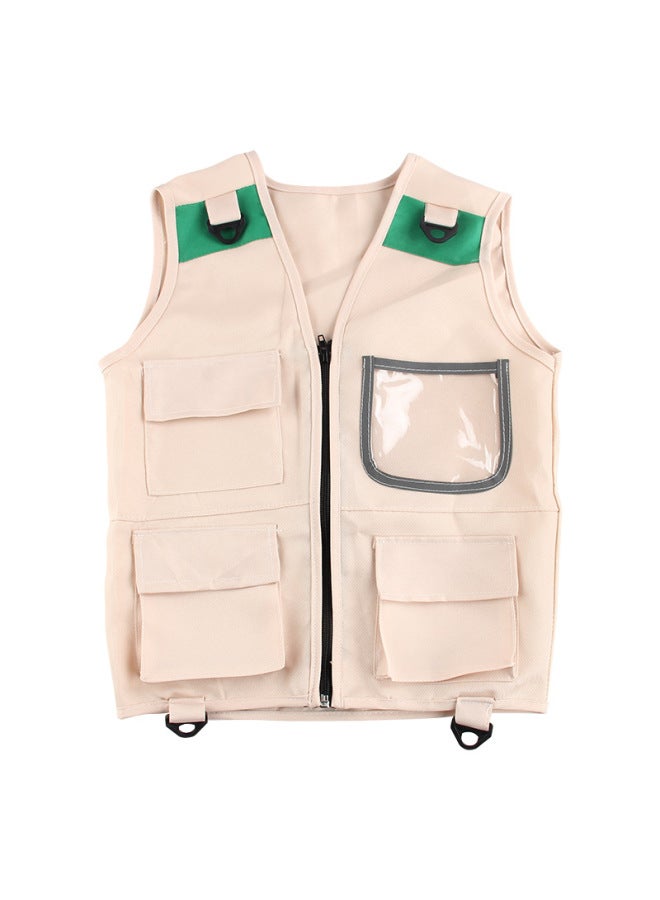Outdoor Adventure Children Role Playing Cosplay Costume Playing Explorer Vest Suit Free Shipping-Color:NO.189-3 Vest Clothes (opp Packaging Without Hat)  - Image 1