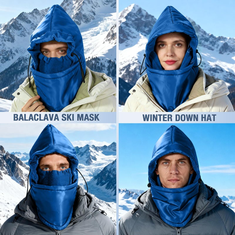 Goocoz Winter Balaclava Ski Mask for Men, Windproof Beanie Hat Therma Fleece Hood, Winter Snow Gear for Outdoor, Motorcycle Skiing - Image 5