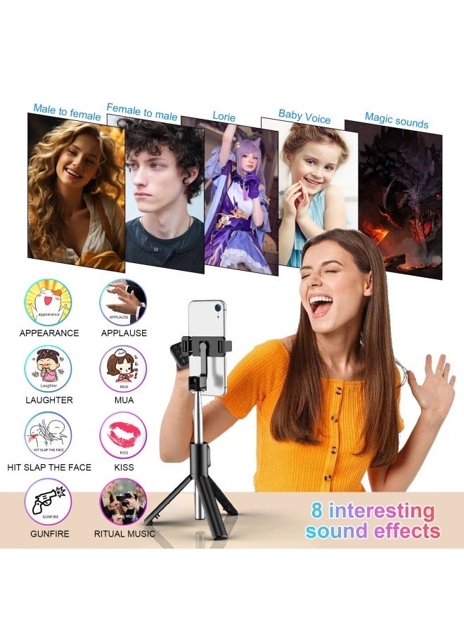 Voice changer, mobile phone, computer, mini sound card, voice changer, one-click Meiyin chicken game, outdoor anchor singing - Image 3