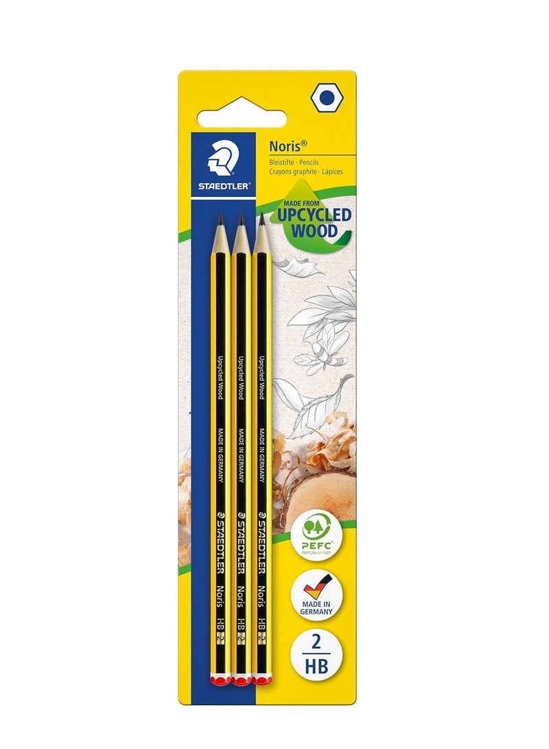 STAEDTLER 3 قطع من أقلام الجرافيت نوريس في عبوة بلاستيكية - Image 1