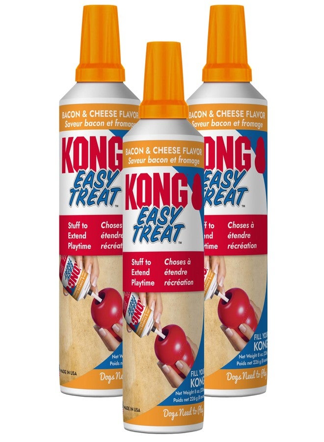 KONG Easy Treat Dog Paste 3-Pack - Mess-Free Stuffing Toys, Training & Reward Treats, Made in USA, Highly Digestible, No Refrigeration Needed (Bacon & Cheese) - Image 1