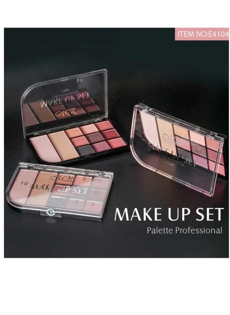 Menow New Makeup Set Palette Eyeshadow & Highlighter - 11 Colors  - Image 5