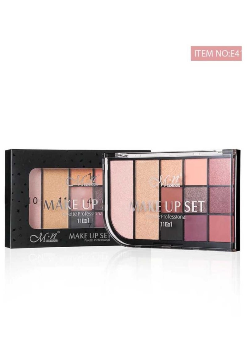 Menow New Makeup Set Palette Eyeshadow & Highlighter - 11 Colors  - Image 2