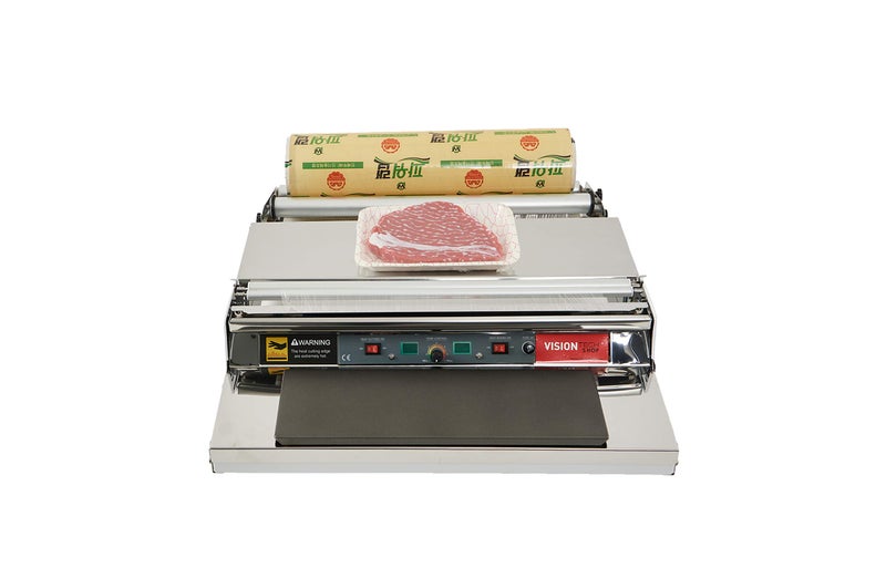 VisionTechShop VTH500 20 Inch  500 mm Hand Wrapping Machine Film Wrapper for Food Packaging Large Tray MADE IN KOREA