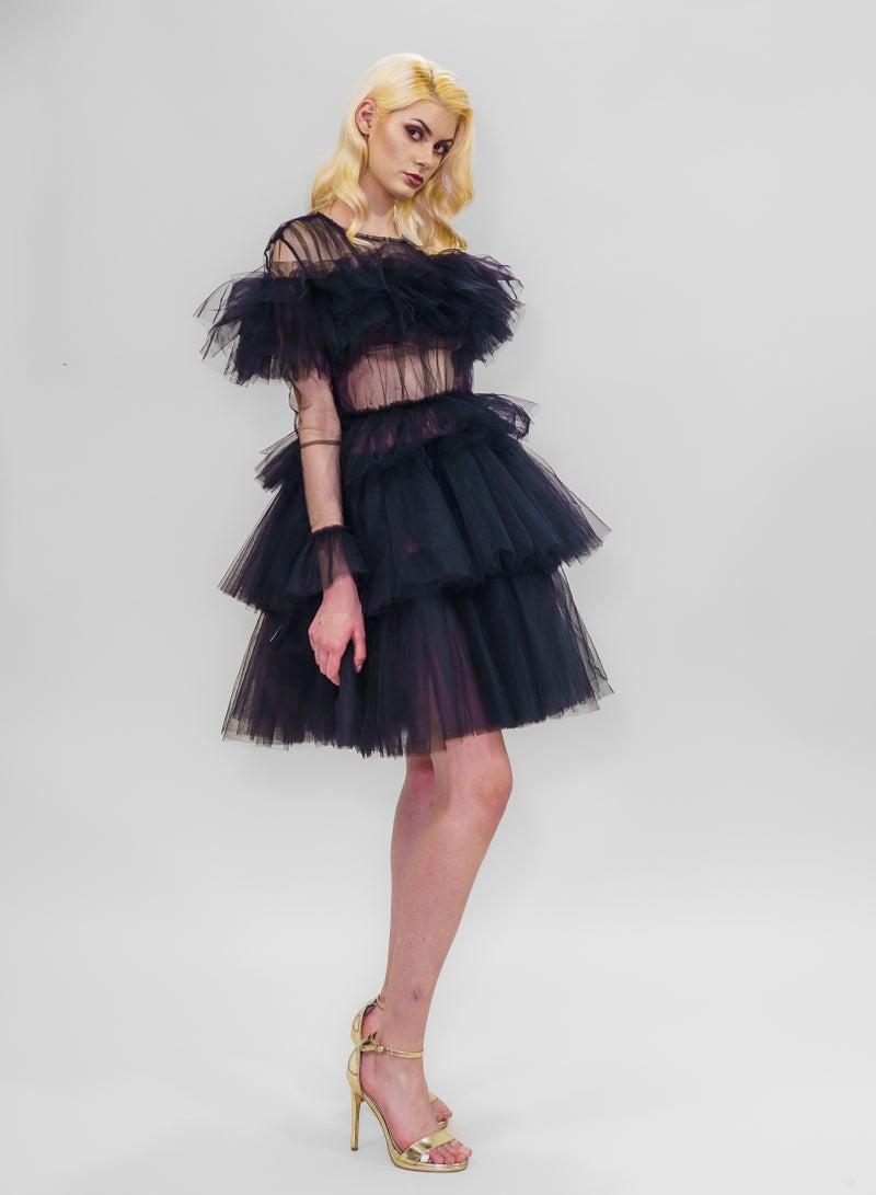 BITOLIA GALLERY Black Ballerina Tulle Dress  - Image 3