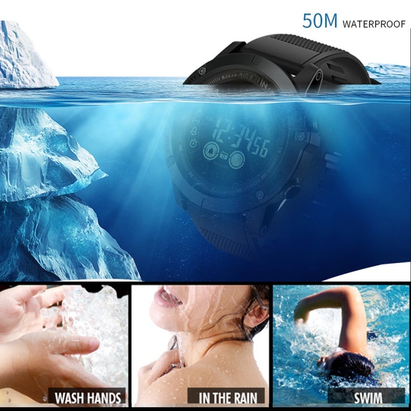 Spovan Digital Watch: Blue PR1-1, 50M Waterproof Durable Design - Sports Tracker With 15 Days History, Smart Reminder Lightweight Watch for Athletic Users - Image 5