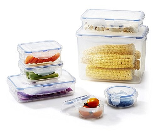 LocknLock Lock & Lock Round Water Tight Food Container Snack Box, Set of 4, Clear - Image 2