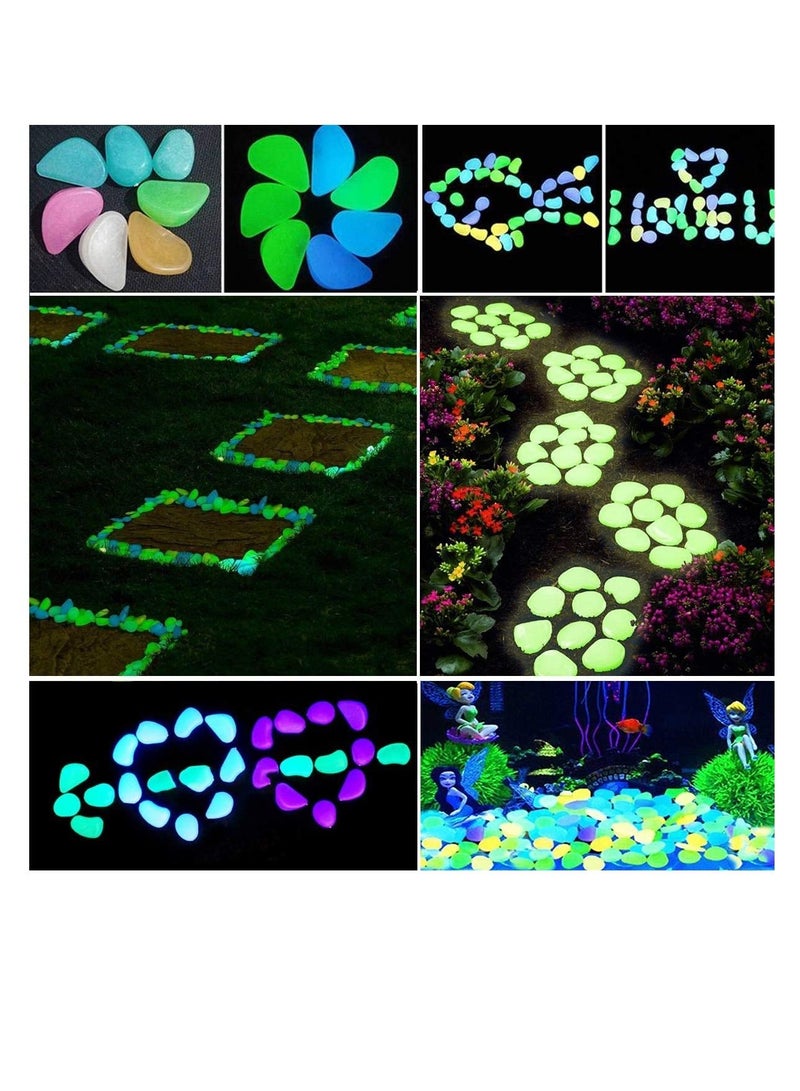 Excefore Glow in The Dark Pebbles - 100 Pieces - Image 3