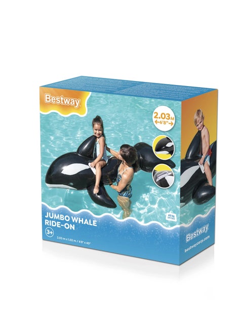 Inflatable Whale-Shaped Pool Float for Kids