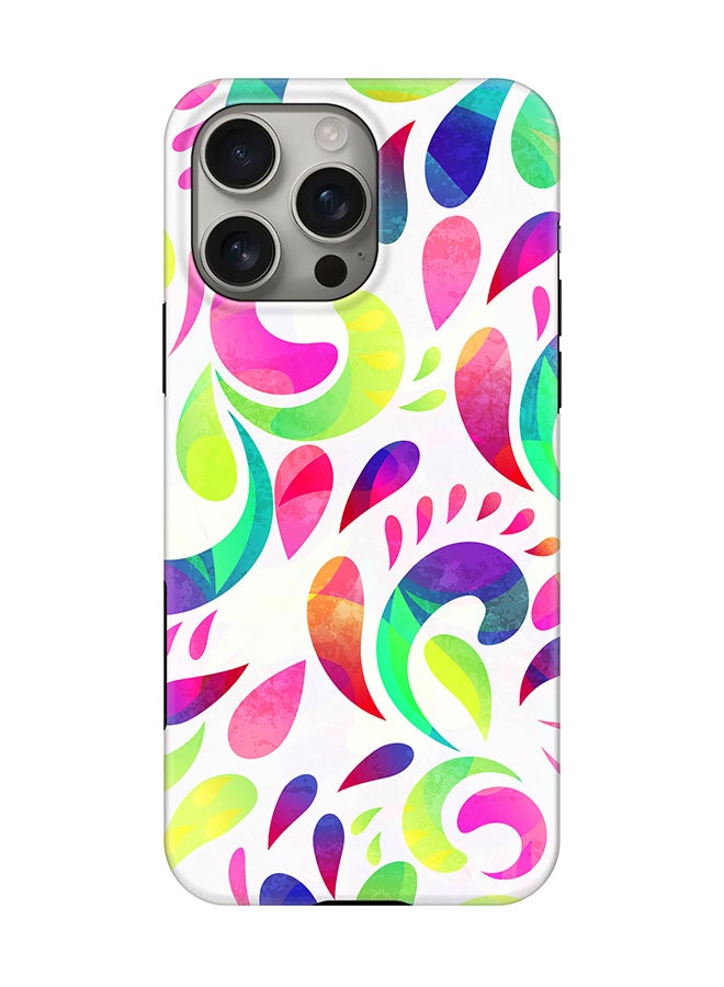 Stylizedd Tough Pro Magnetic Case for iPhone 16 Pro Max, Dual Layer hybrid PC + TPU Mobile Cover Matte - Floral Blast - Image 1