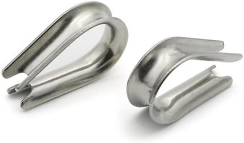 Wire Rope Clips 304 Stainless Steel Clamps M1.5 to M32 Ringging Anchor Line Thimbles Ring(M18) - Image 3