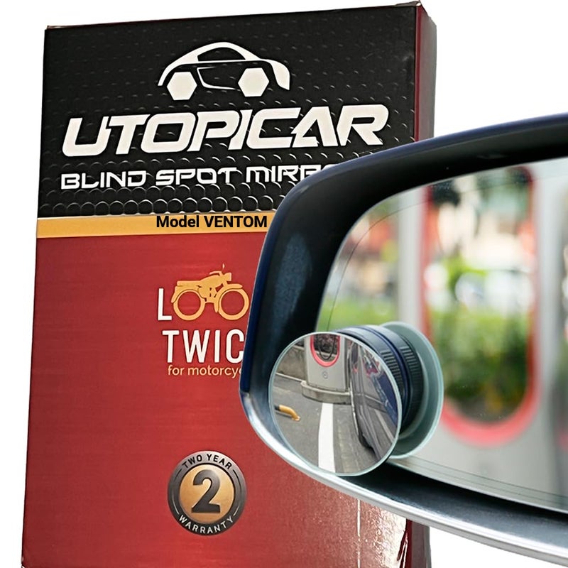 Blind Spot Rearview Car Mirror New Suction Convex Rear View Side Mirrors for Car Automotive Exterior Accessories for women and men Blindspot Mirrors 2 Pack