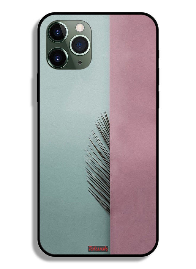 Tolwak Apple iPhone 11 Pro Max Protective Case Half Leaves  - Image 2