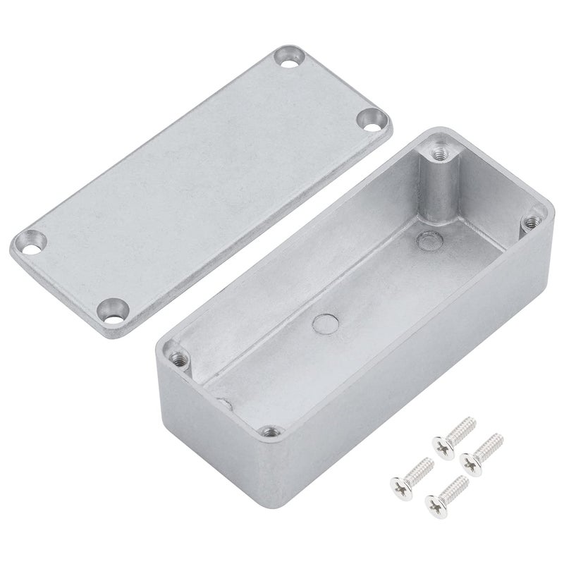 DAIERTEK 1590A Metal Guitar Pedal Enclosure Diecast Aluminum Stomp Box Case 92x38x31 MM Unfinished for Guitar Effect Toggle Switch Box - Image 1