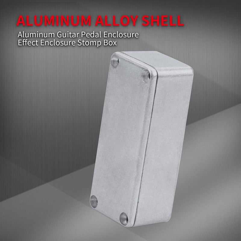 DAIERTEK 1590A Metal Guitar Pedal Enclosure Diecast Aluminum Stomp Box Case 92x38x31 MM Unfinished for Guitar Effect Toggle Switch Box - Image 2