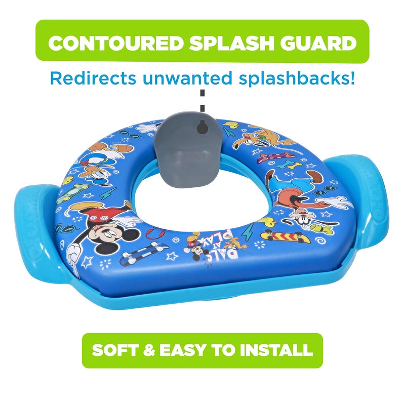 Disney Mickey Mouse "Pals at Play" Soft Potty Seat and Potty Training Seat - Soft Cushion, Baby Potty Training, Safe, Easy to Clean - Image 5
