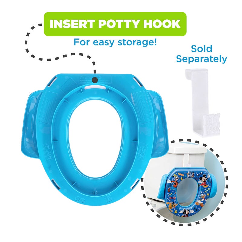 Disney Mickey Mouse "Pals at Play" Soft Potty Seat and Potty Training Seat - Soft Cushion, Baby Potty Training, Safe, Easy to Clean - Image 4