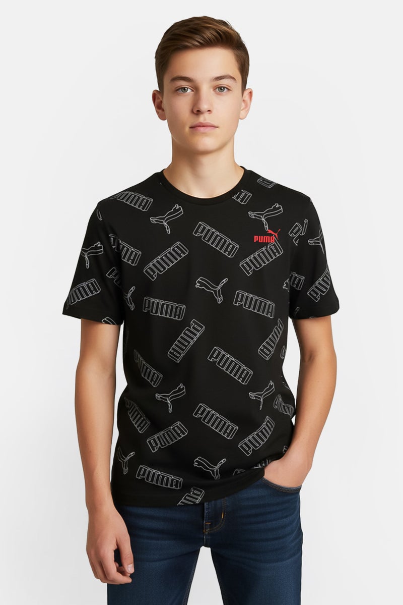 PUMA Kids Boy Sportswear Fit Short Sleeve Outdoor T-Shirt, Multicolor - Image 1