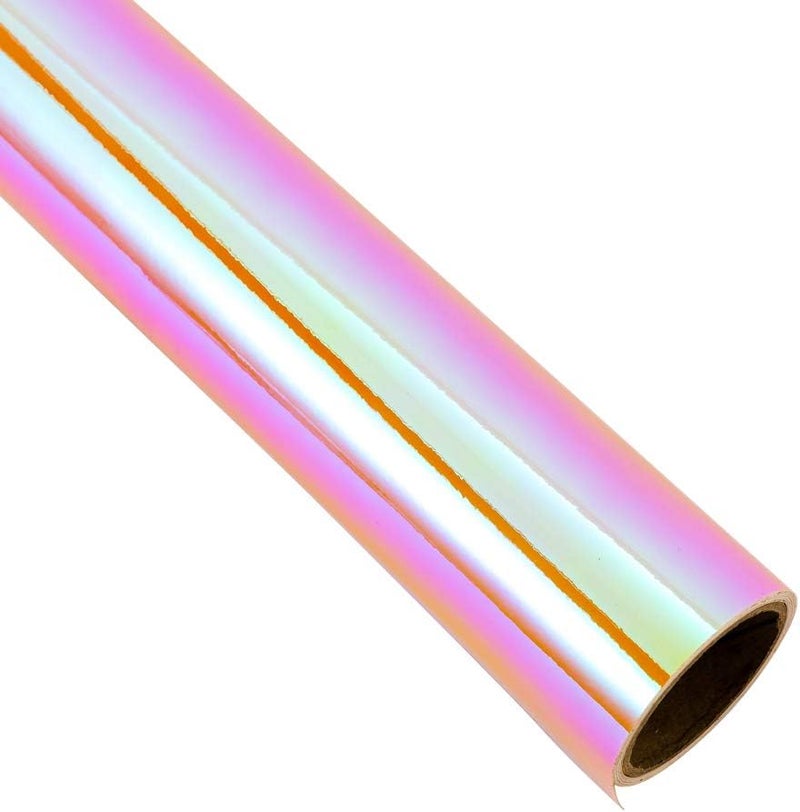TECKWRAP Opal Chrome Vinyl 1ft x 5ft, Peach Yellow Pink - Image 1