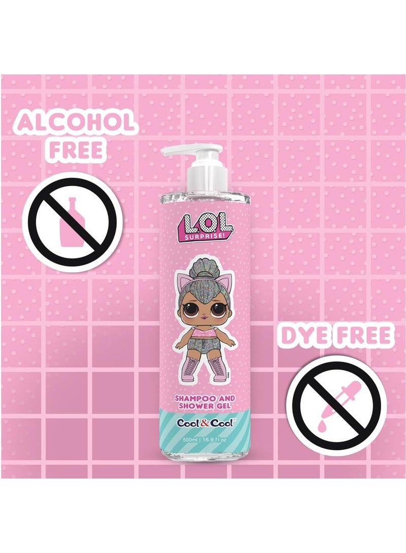 كول اند كول كول آند كول إل أوه إل سربرايز كيتي كوين، شامبو وجل استحمام للأطفال خالي من الكحول مملوء بالبابونج + برو فيتامين ب5 - 500 مل - Image 4