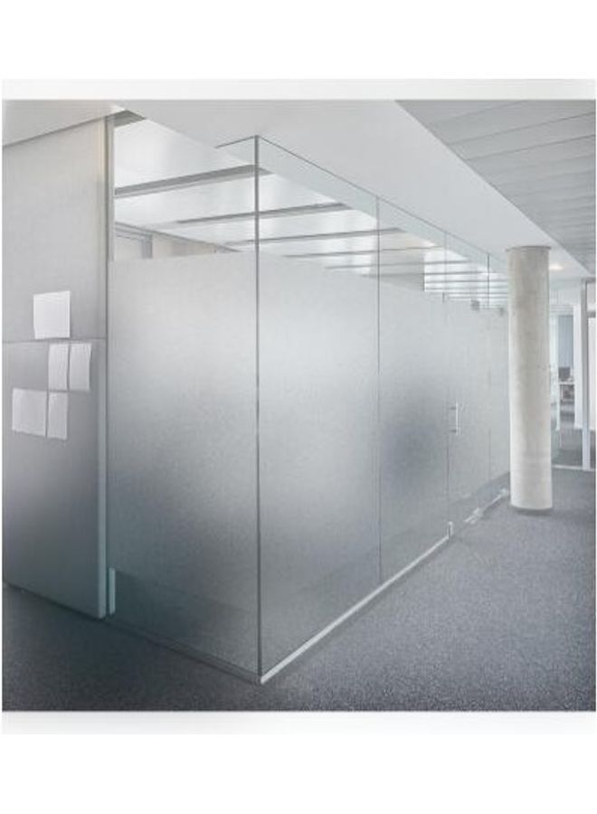 NIBEMINENT Static Glass Sticker Frosted Bathroom Transparent Clear 45x200cm - Image 2